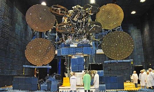 ViaSat-1 satellite under construction